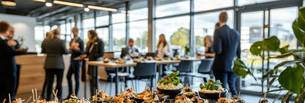 Popcorn-Catering auf einer Firmenfeier